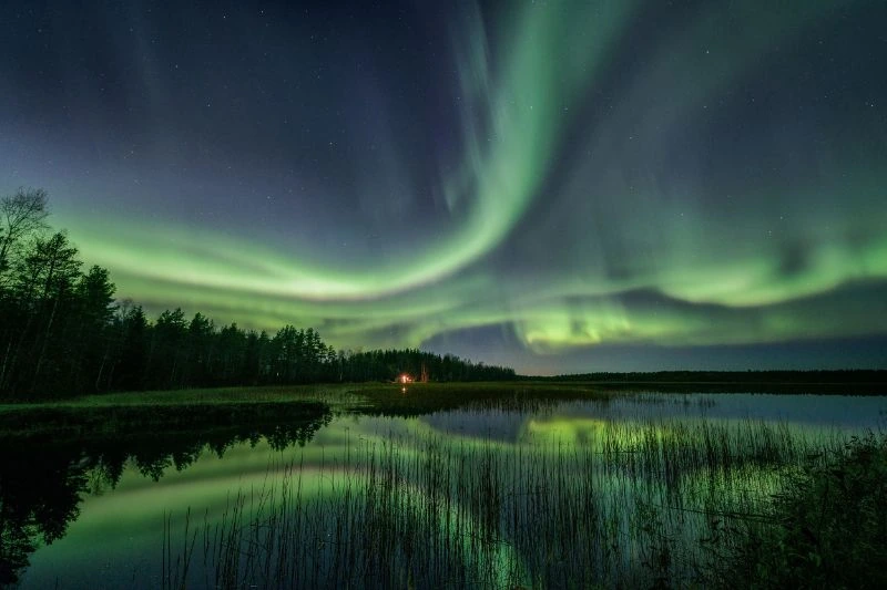 Northern lights over Lapland