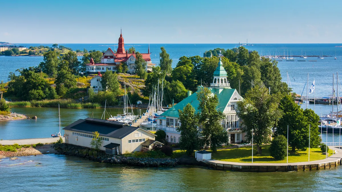 Helsinki waterfront in summer